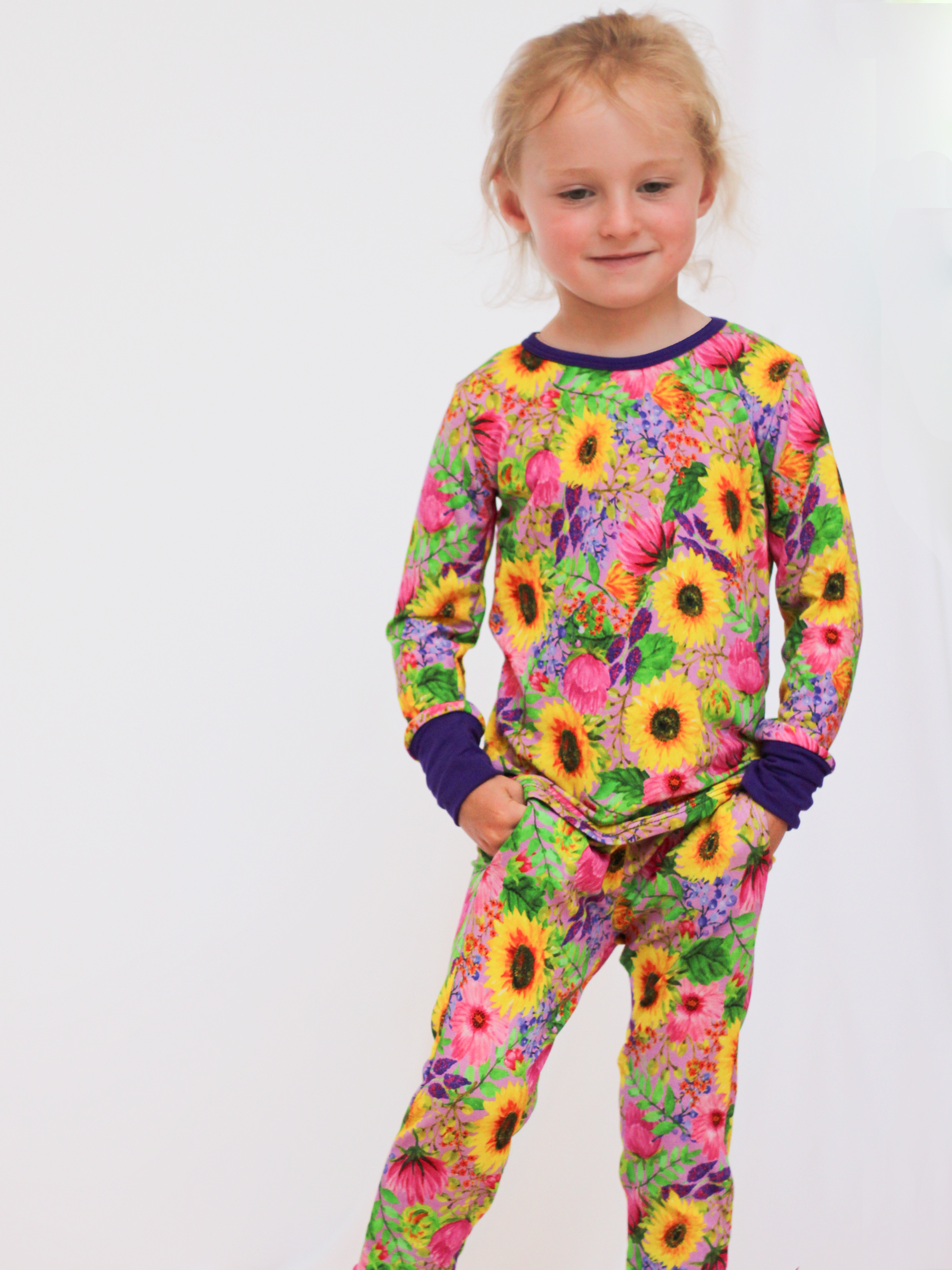 90s Floral Toddler Lounge Set