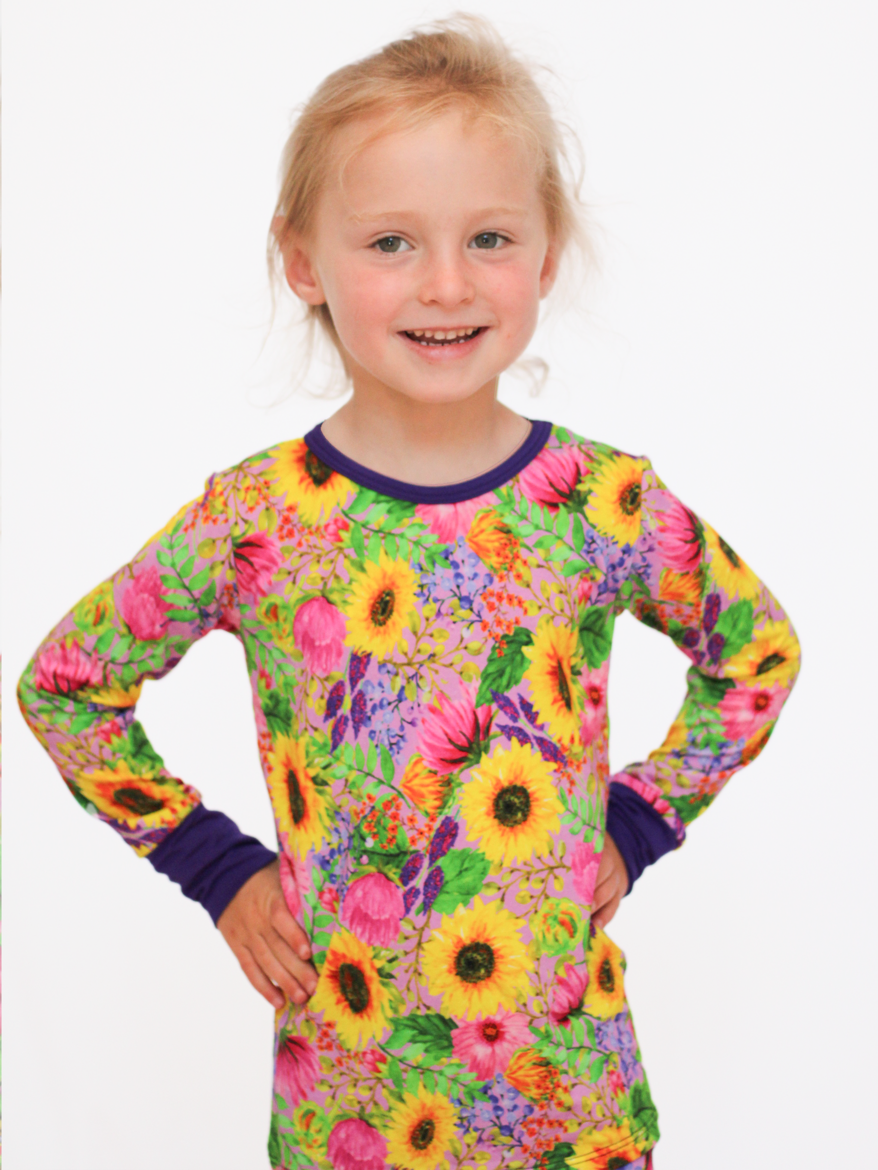 90s Floral Toddler Lounge Set