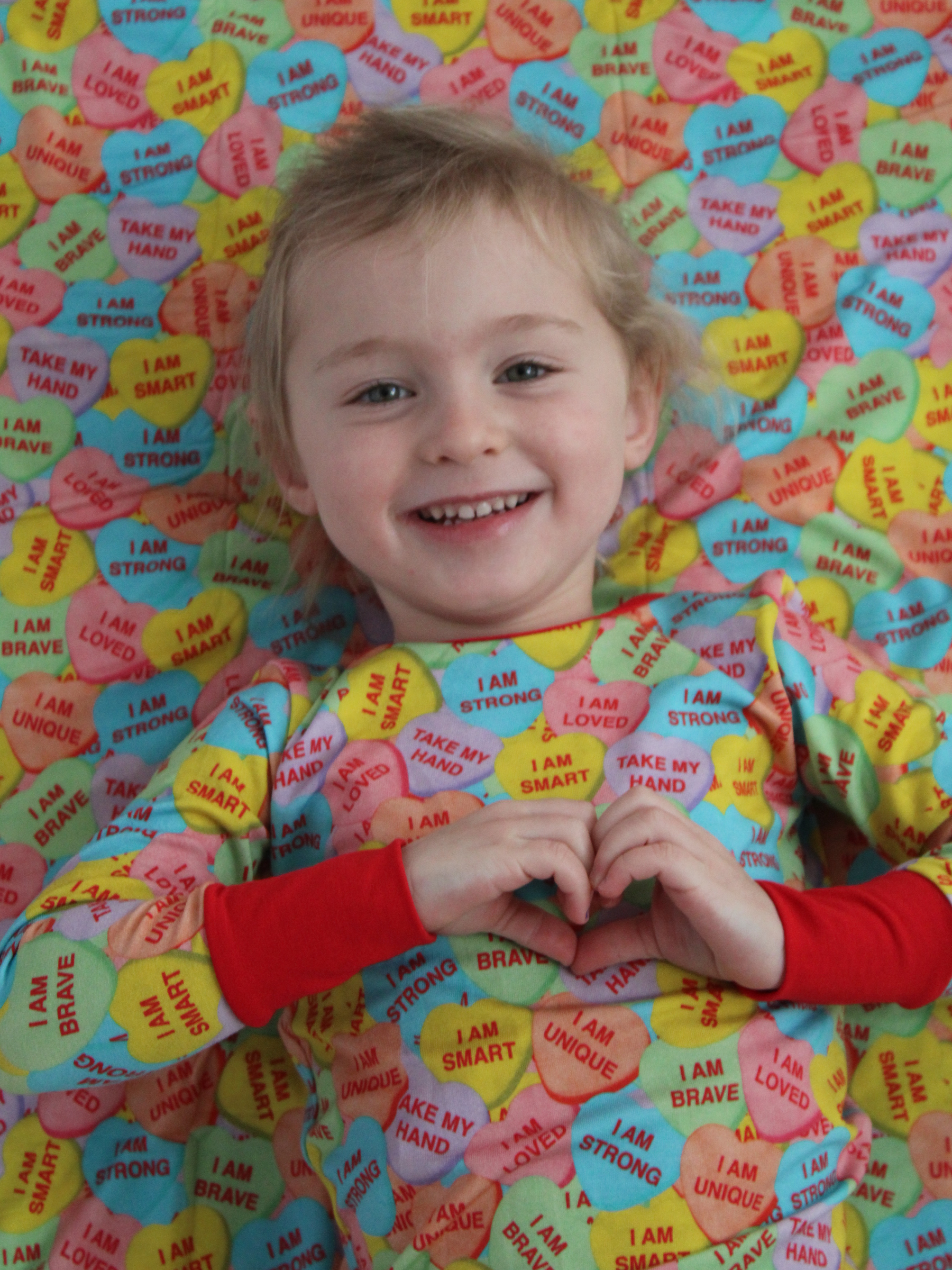 Affirmation Hearts Blankie