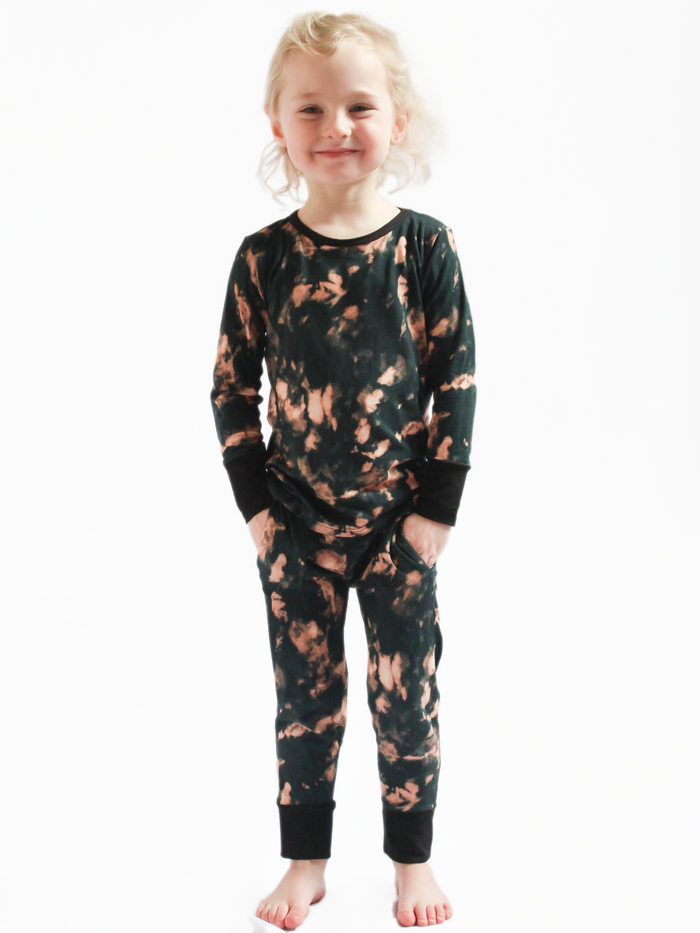 Black Tie Dye Toddler Set