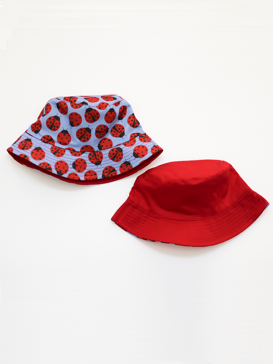 Reversible Ladybugs Bucket Hat