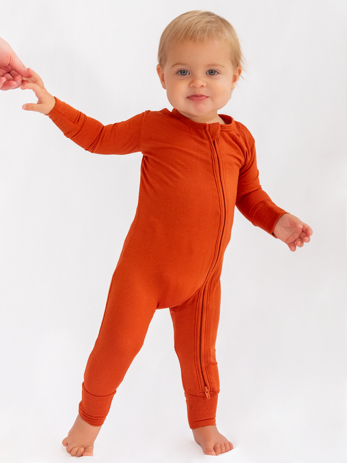 Cinnamon Zip Romper