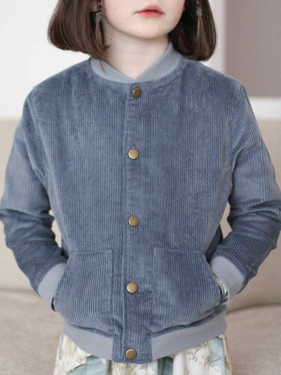 River Blue Corduroy Bomber Jacket