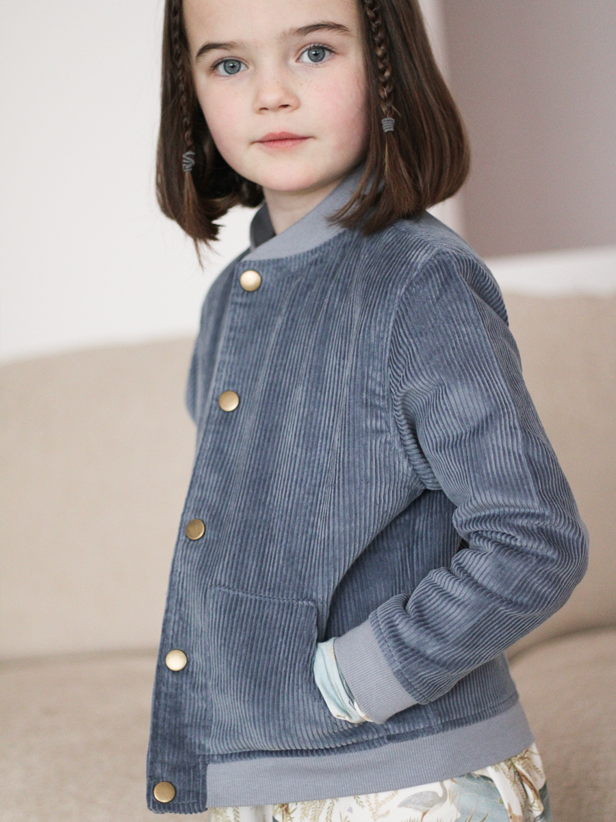 River Blue Corduroy Bomber Jacket