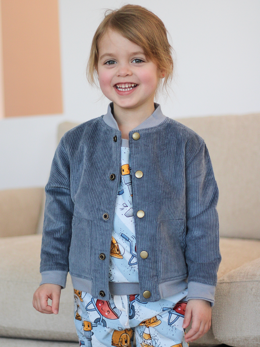 River Blue Corduroy Bomber Jacket