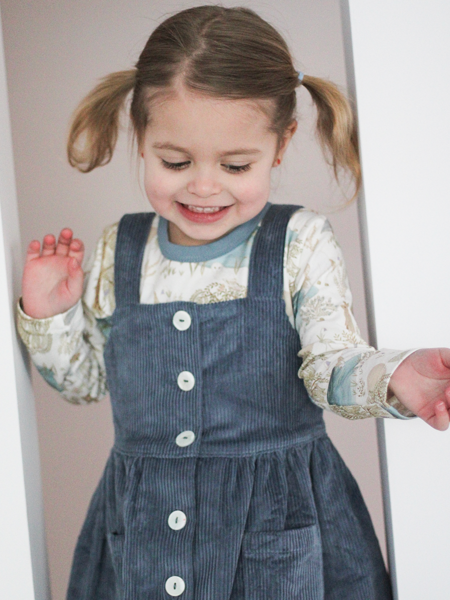 River Blue Corduroy Pinafore Dress