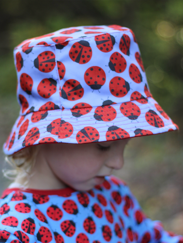 Reversible Ladybugs Bucket Hat