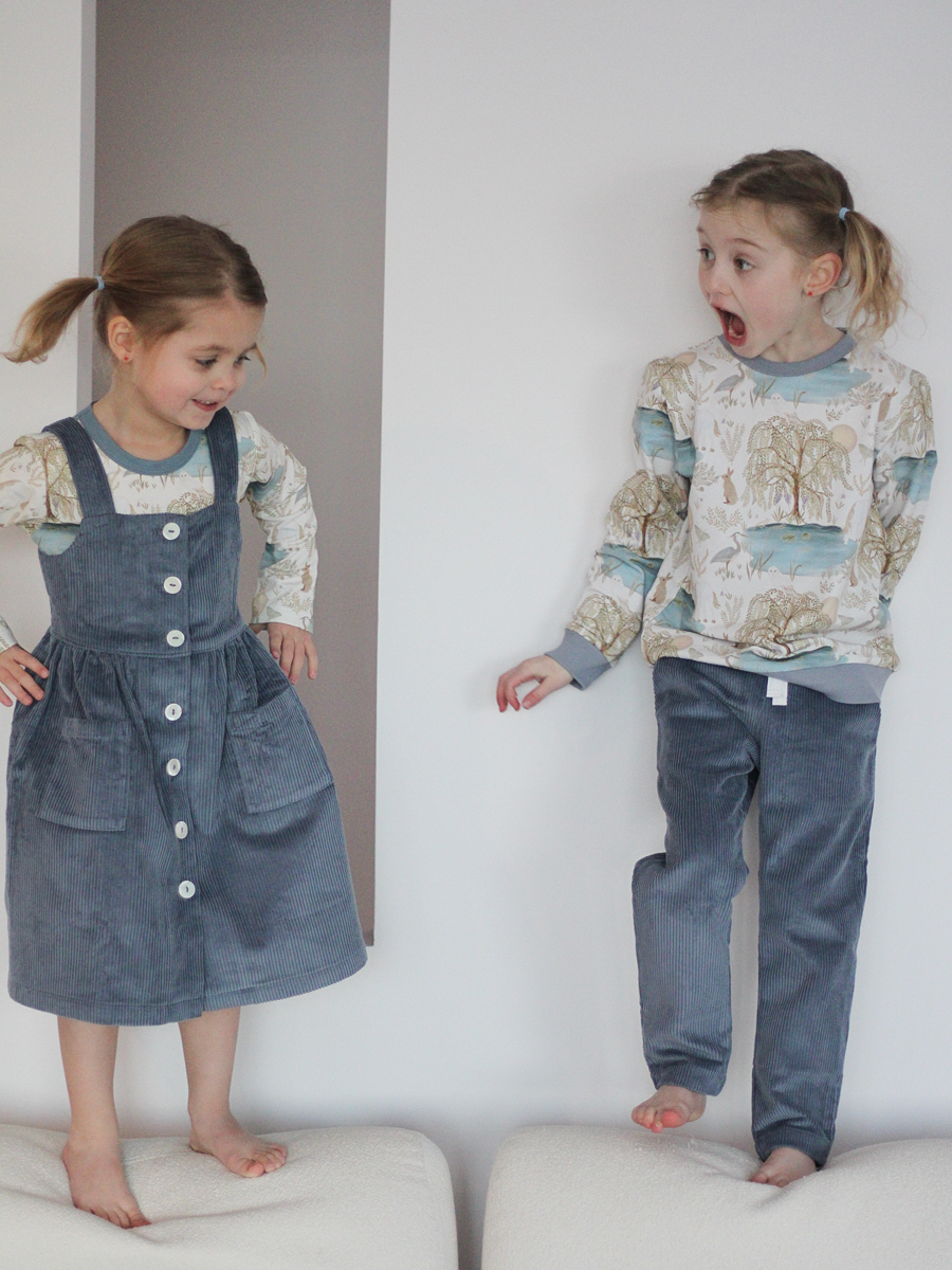 River Blue Corduroy Pinafore Dress